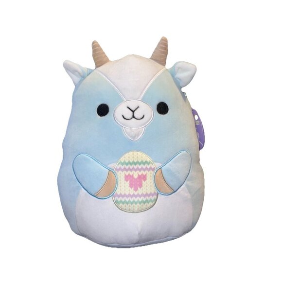 NWT Squishmallows 12" DOMINGO the Goat with Egg Blue Easter Plush Doll - Picture 2 of 8